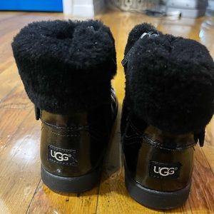 UGG Toddler Patent Fur Boots